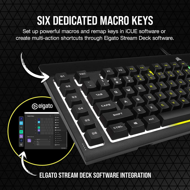 Corsair K55 RGB PRO Gaming Keyboard CH-9226765-NA