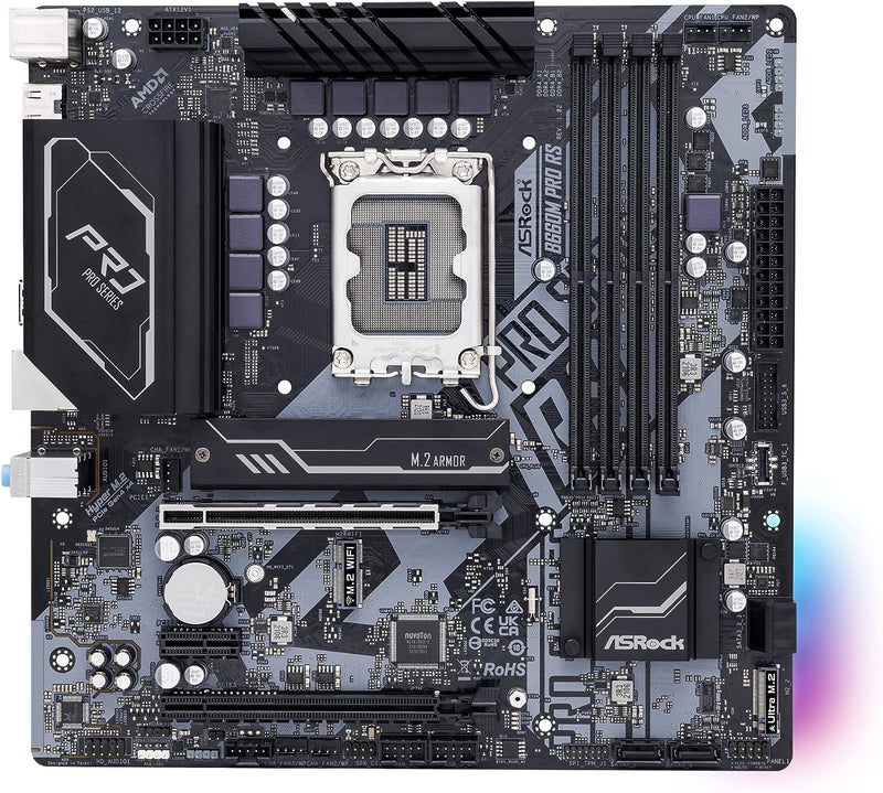 ASRock B660M Pro RS/ax DDR4,LGA 1700 mATX Motherboard 