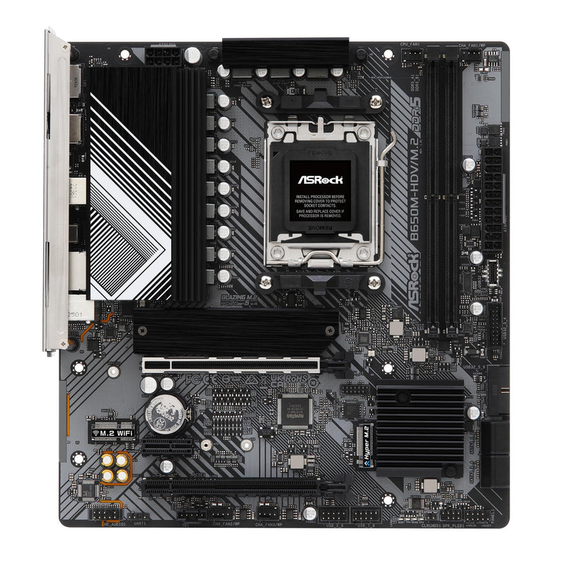 ASRock B650M-HDV/M.2 DDR5,Socket AM5 mATX Motherboard 