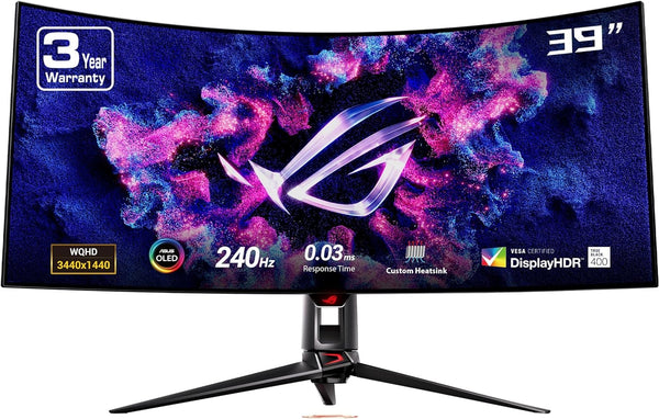 [最新產品] ASUS 39" ROG Swift OLED PG39WCDM 240Hz WQHD 3440x1440 WOLED (21:9) 曲面電競顯示器(HDMI2.1)