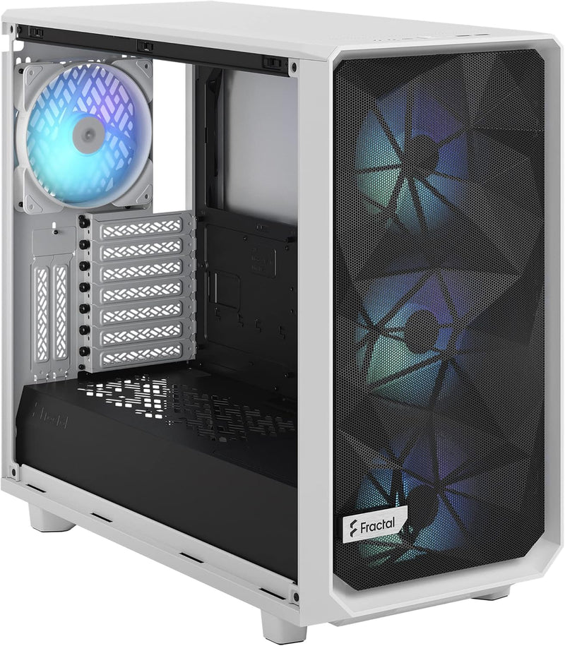 Fractal Design Meshify 2 RGB WHITE LIGHT Tempered Glass ATX Case FD-C-MES2A-08