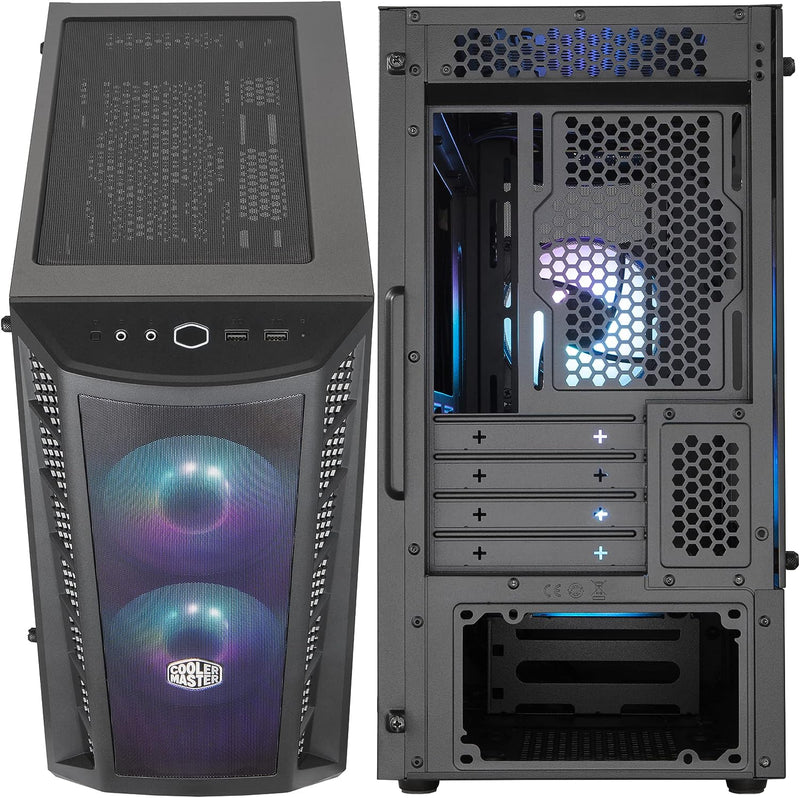 Cooler Master MasterBox MB311L Black Black ARGB Tempered Glass Micro-ATX Case MCB-B311L-KGNN 