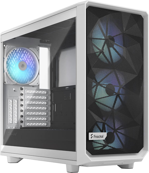 Fractal Design Meshify 2 RGB WHITE LIGHT Tempered Glass ATX Case FD-C-MES2A-08