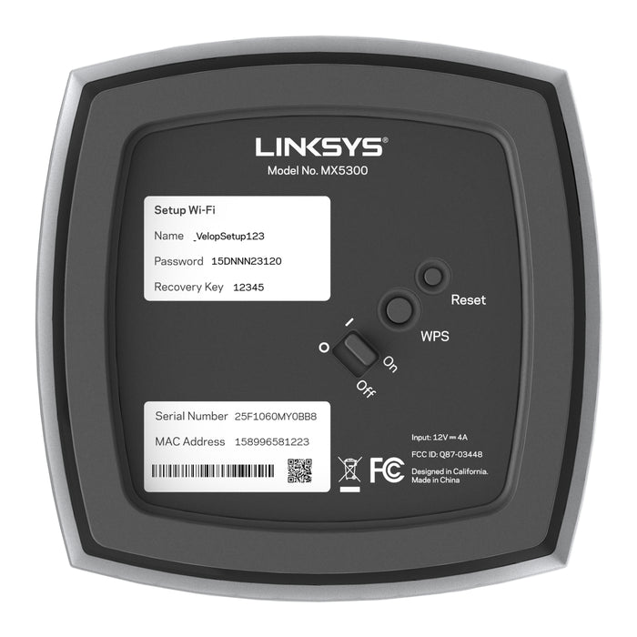 Linksys Velop MX5300 AX5300 1PK (3 years)