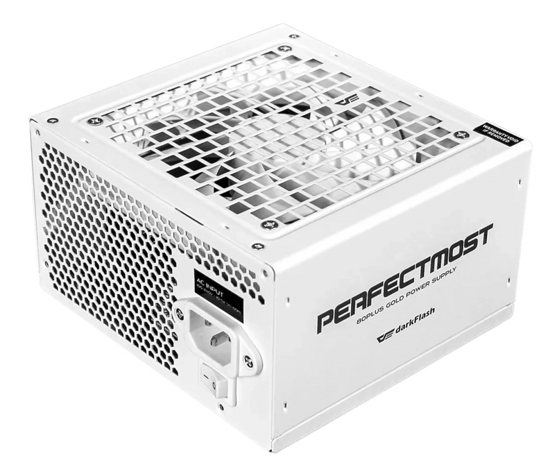 darkFlash PMT750 750W White 白色 ATX3.1 80 Plus Gold Fully Modular Power Supply PS-DPMT75W