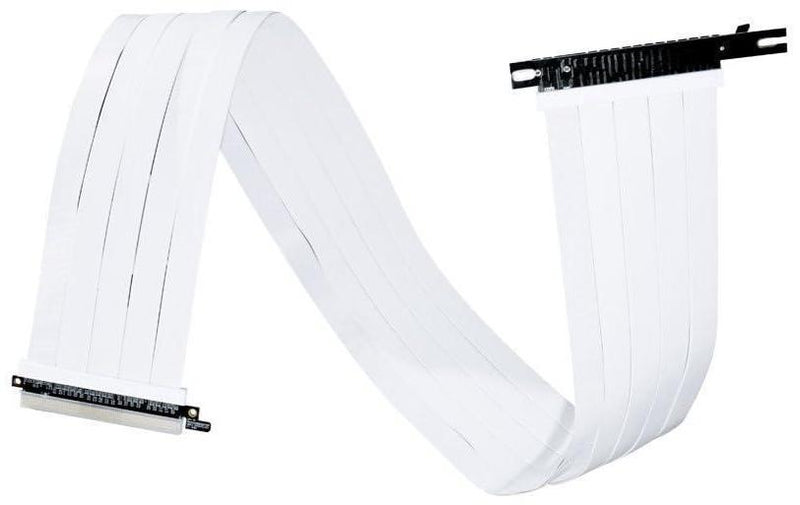 LIAN LI Premium PW-PCIV-4-90W PCI-E 16X 4.0 Extender Riser Cable 900mm - White 白色