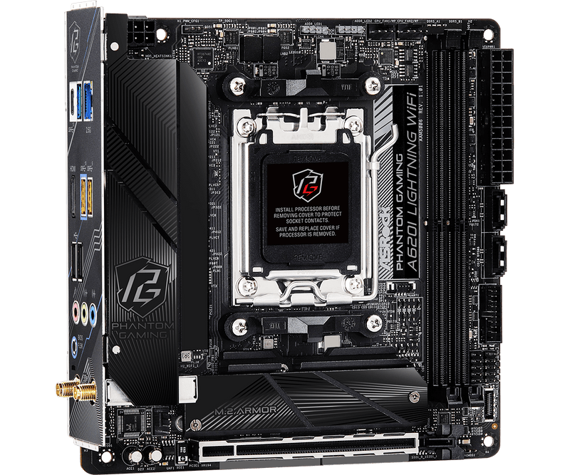 ASRock A620I Lightning WiFi DDR5,Socket AM5 Mini-ITX Motherboard 