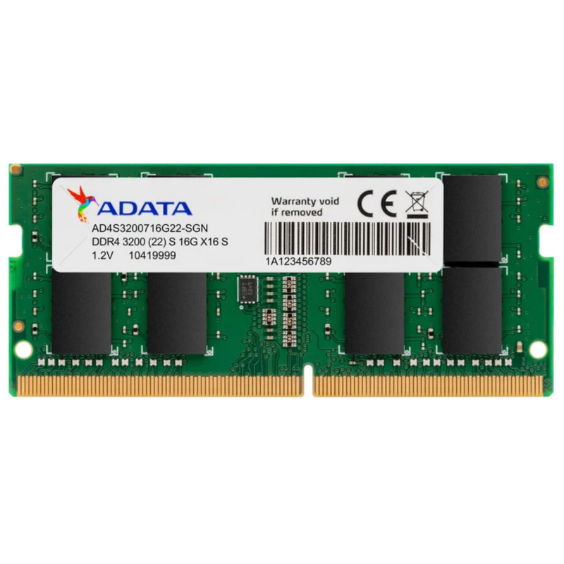 ADATA DDR4 SODIMM Premier 16GB DDR4 3200MHz AD4S320016G22-SGN Memory