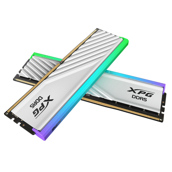 ADATA 32GB Kit (2x16GB) XPG LANCER BLADE RGB White 白色 AX5U6000C3016G-DTLABRWH DDR5 6000MHz Memory AMD EXPO & Intel XMP 3.0 (RM-LBRD32W)