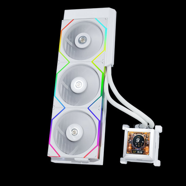 [最新產品] LIAN LI HydroShift LCD 360TL White 白色 360mm Liquid CPU Cooler (HSLCD36TW)