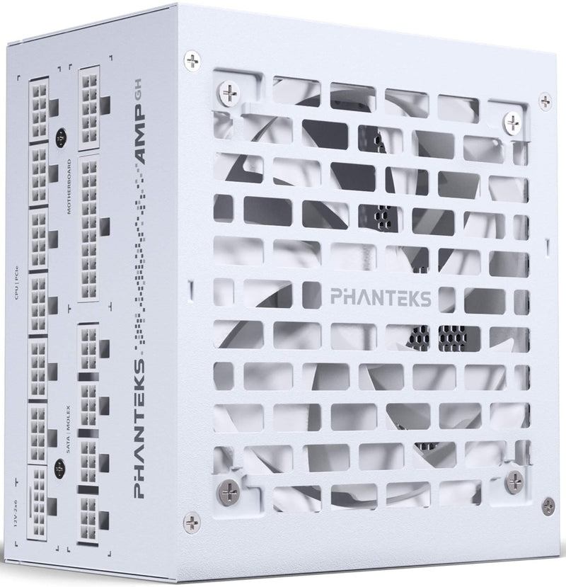 Phanteks AMP GH 1000W ATX3.1 PCIe 5.1 80 Plus Platinum Full Modular Power Supply - WHITE (PH-P1000GH_WT01)