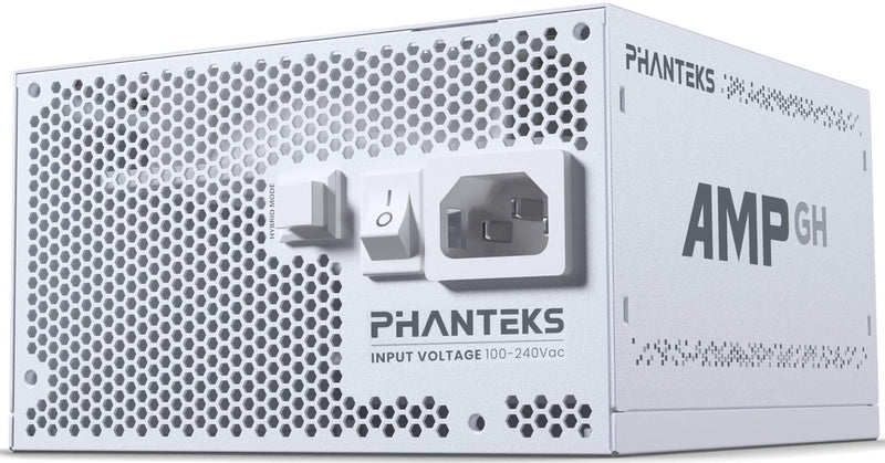 Phanteks AMP GH 1000W ATX3.1 PCIe 5.1 80 Plus Platinum Full Modular Power Supply - WHITE (PH-P1000GH_WT01)