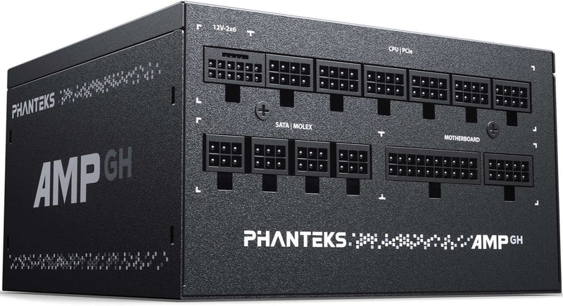 Phanteks AMP GH 750W ATX3.1 PCIe 5.1 80 Plus Gold Full Modular Power Supply - BLACK (PH-P750GH_BK01)