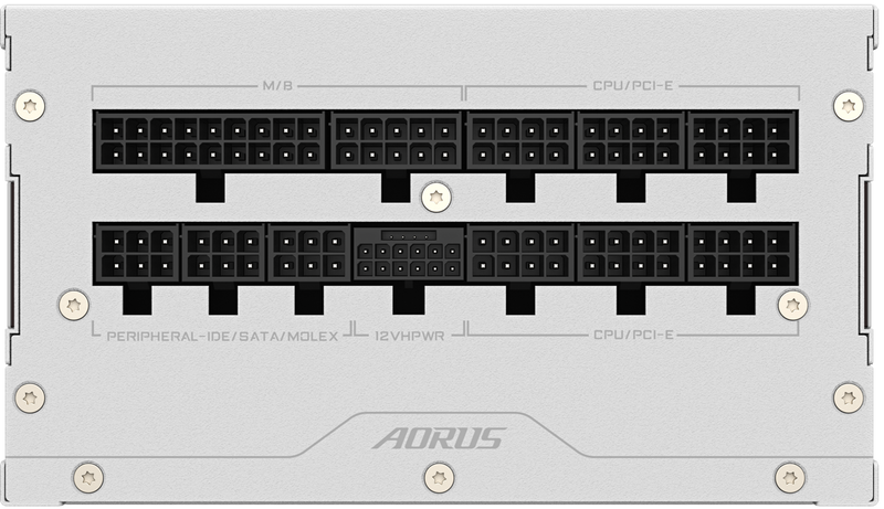 GIGABYTE 1000W AORUS ELITE P1000W 80+ Platinum Modular PCIe 5.0 ICE Power Supply GP-AE1000PM PG5 ICE