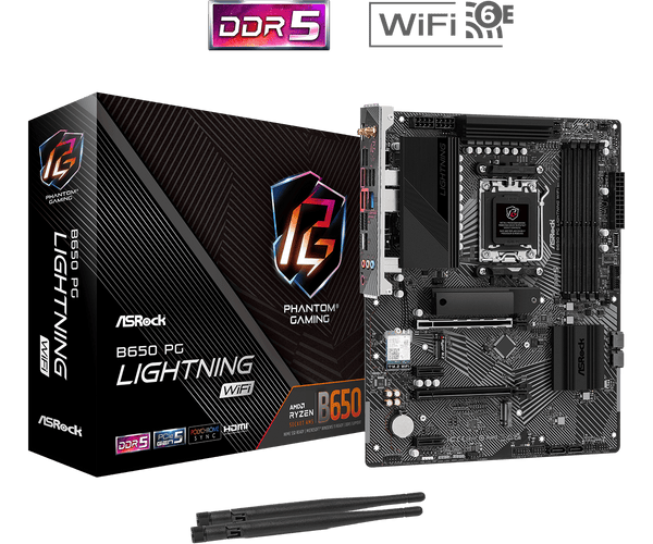 ASRock B650 PG Lightning WiFi DDR5,Socket AM5 ATX Motherboard