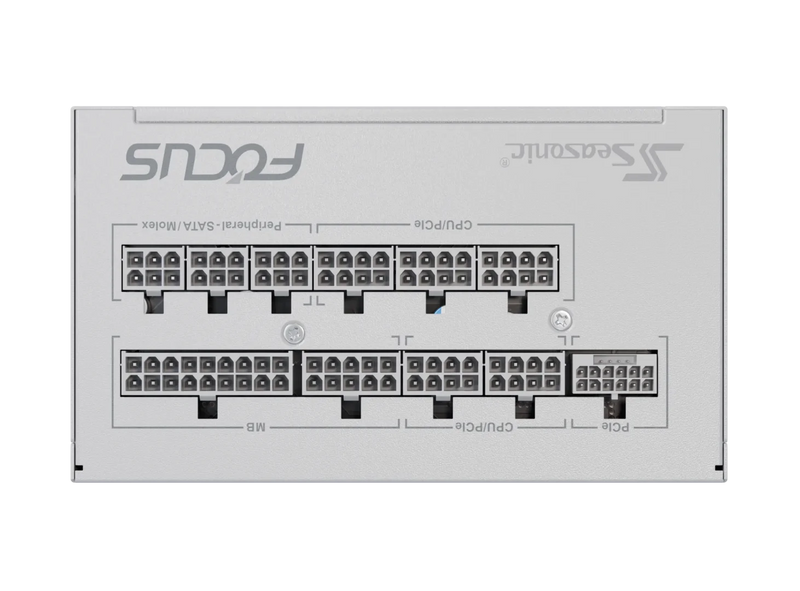 Seasonic 1000W Focus ATX3 (2024) GX-1000 White ATX3.1 80Plus Gold Full Modular Power Supply 