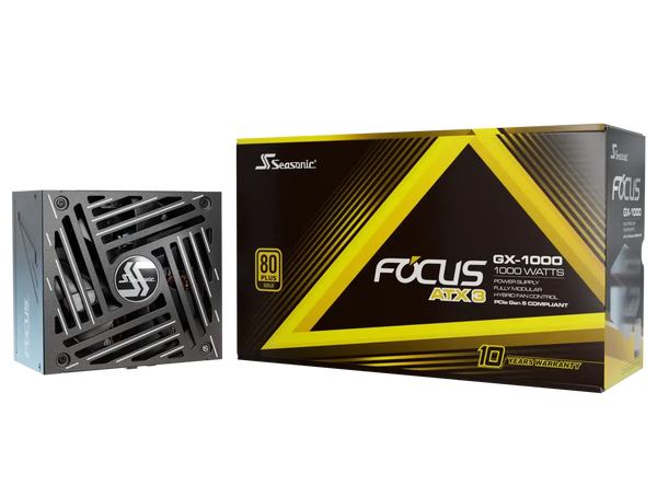 Seasonic 1000W Focus ATX3 (2024) GX-1000 ATX3.1 80Plus Gold Full Modular Power Supply 