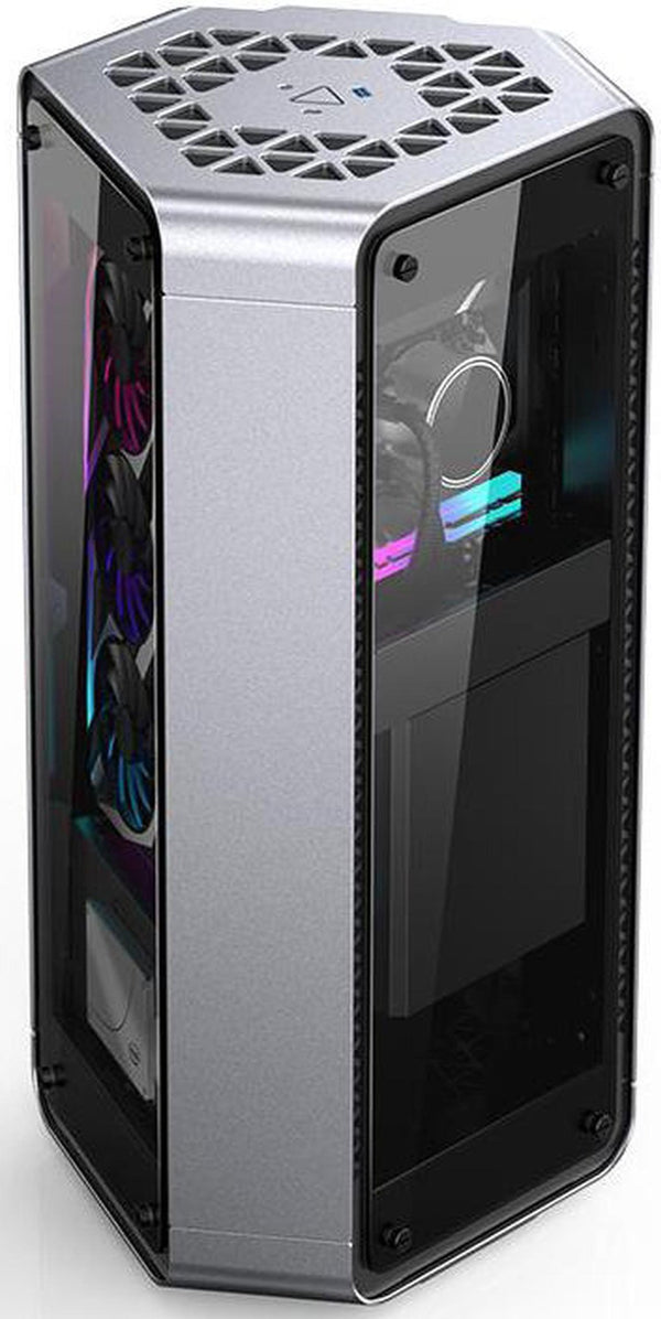 JONSBO Jonsplus BO 102 (銀色) 鋼化玻璃版 Tempered Glass Mini-ITX Case