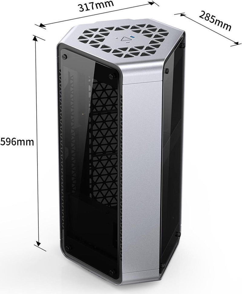 JONSBO Jonsplus BO 102 便携式音箱設計 Tempered Glass 黑色(BK) Mini-ITX Case