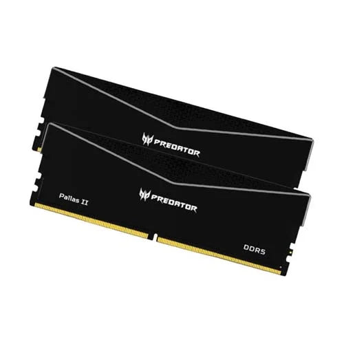 Acer 64GB Kit (2x32GB) Predator PALLAS II Black BL.9BWWR.437 CL30 DDR5 6000MHz Memory (RM-AP5D64B) 