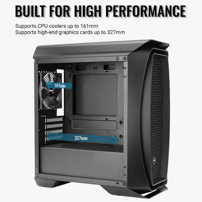 AeroCool Aero One Mini Black 黑色 Tempered Glass Micro-ATX Case