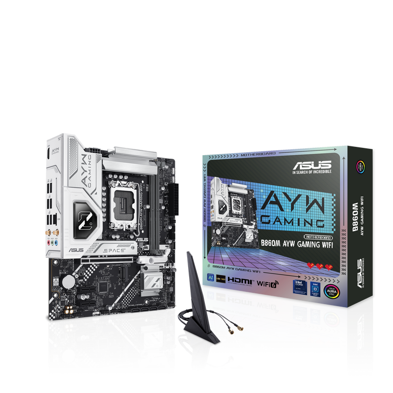 ASUS B860M AYW GAMING WIFI DDR5,LGA 1851 mATX Motherboard