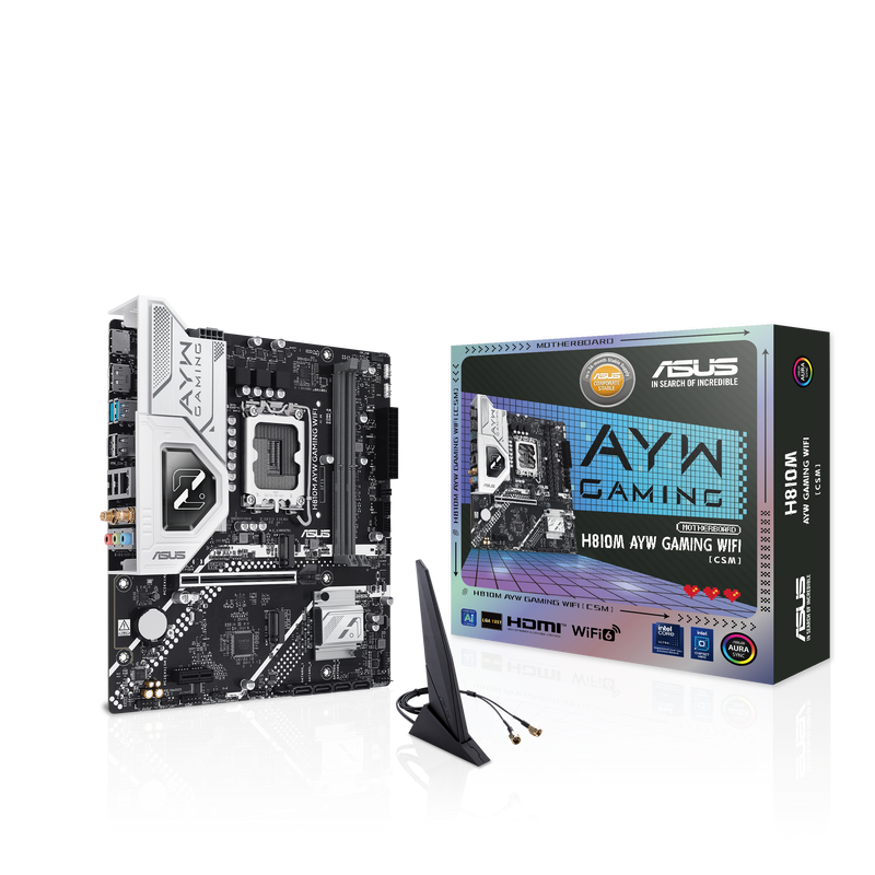 ASUS H810M AYW GAMING WIFI-CSM DDR5,LGA 1851 mATX Motherboard