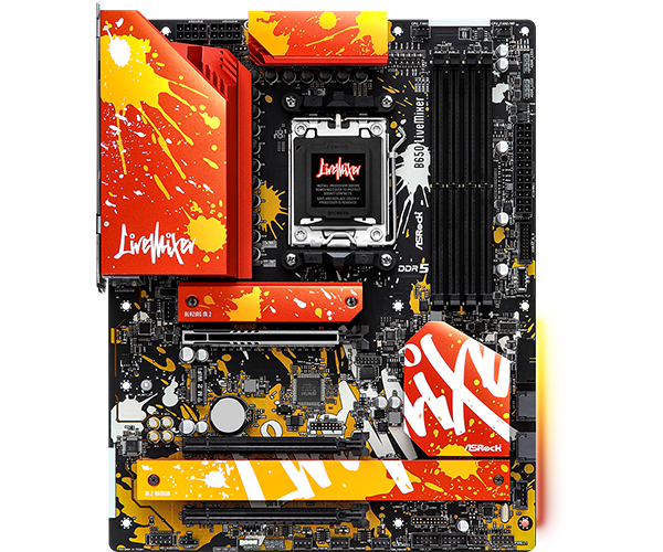 ASRock B650 LiveMixer DDR5,Socket AM5 ATX Motherboard