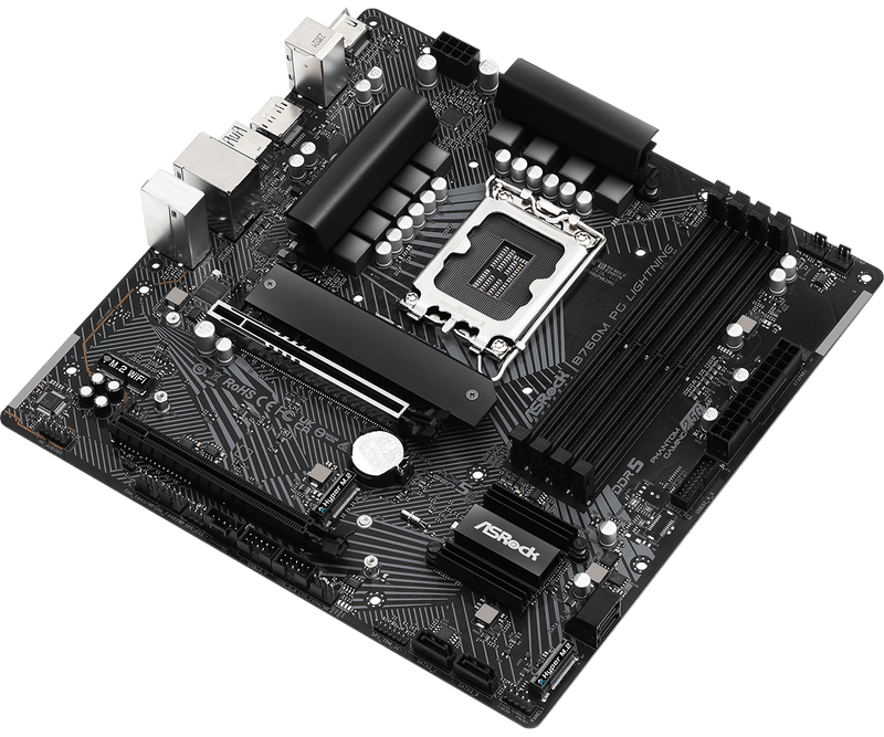 ASRock B760M PG Lightning DDR5,LGA 1700 mATX Motherboard 