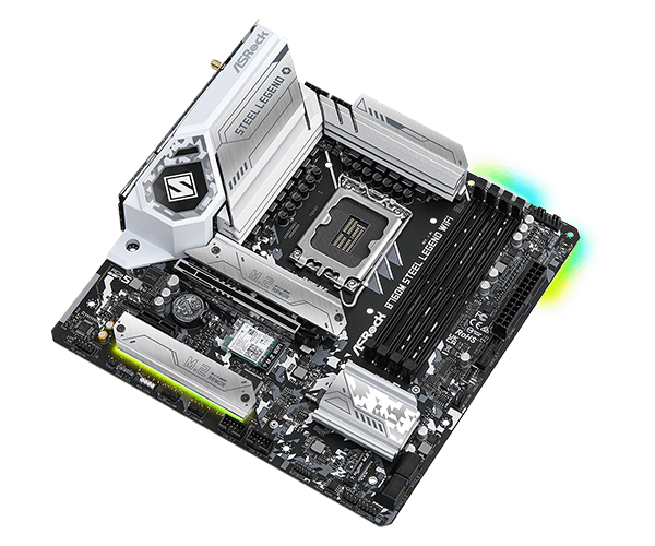 ASRock B760M Steel Legend WiFi DDR5,LGA 1700 mATX Motherboard