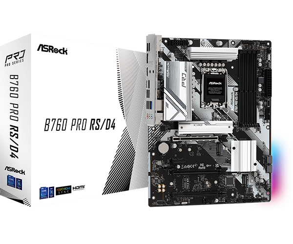 ASRock B760 Pro RS/D4 DDR4, LGA 1700 ATX Motherboard