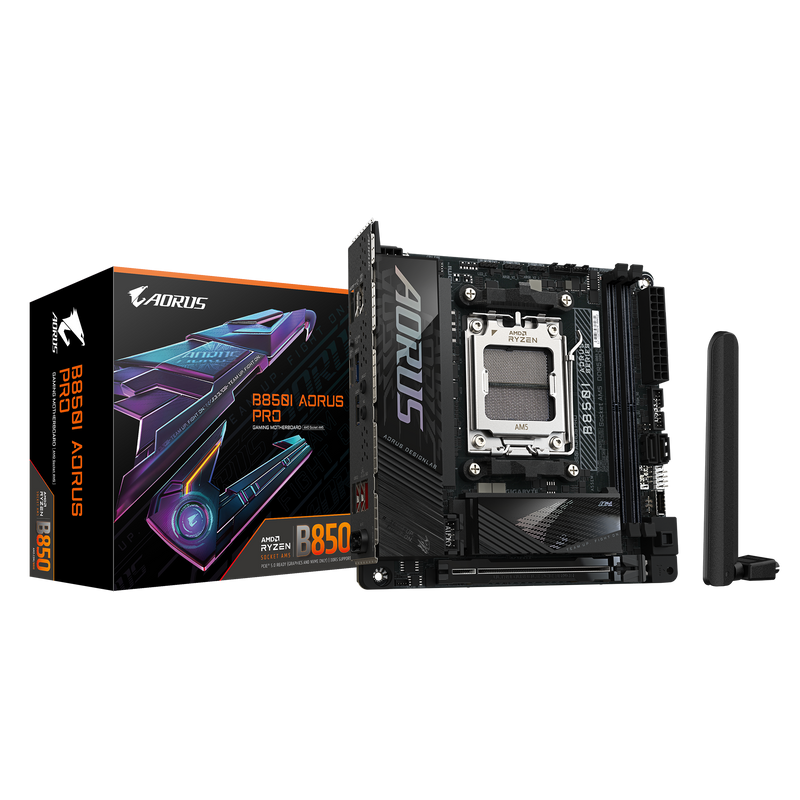 GIGABYTE B850I AORUS PRO DDR5,Socket AM5 Mini-ITX Motherboard