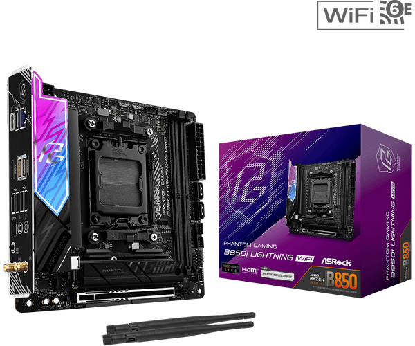 ASRock B850I Lightning WiFi DDR5,Socket AM5 Mini-ITX Motherboard