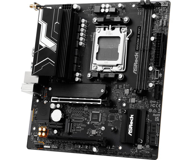 ASRock B850M-X WiFi DDR5,Socket AM5 mATX Motherboard