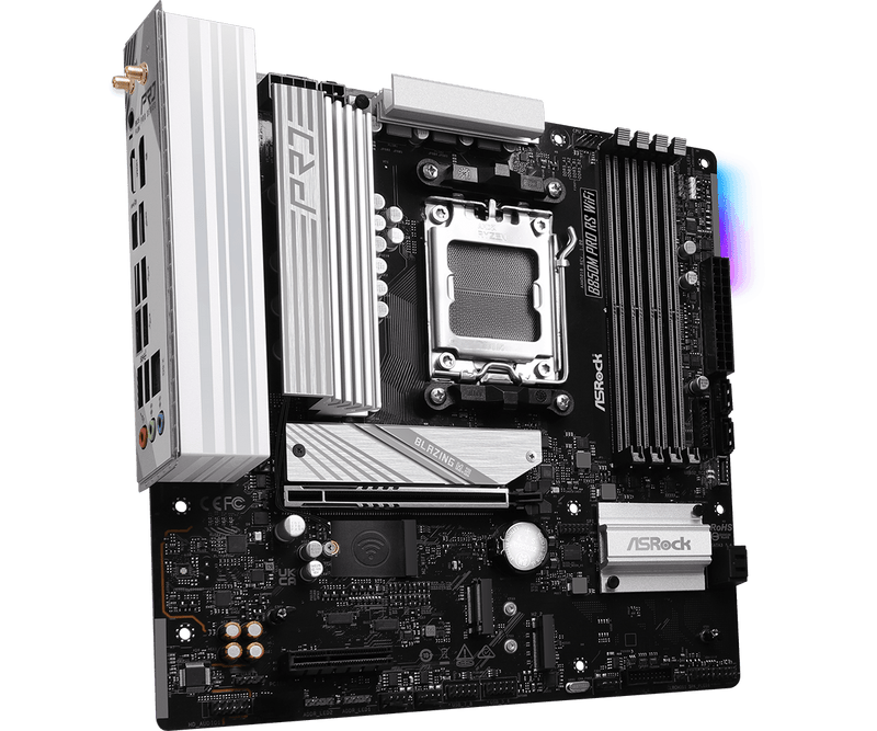 ASRock B850M Pro RS WiFi DDR5,Socket AM5 mATX Motherboard 