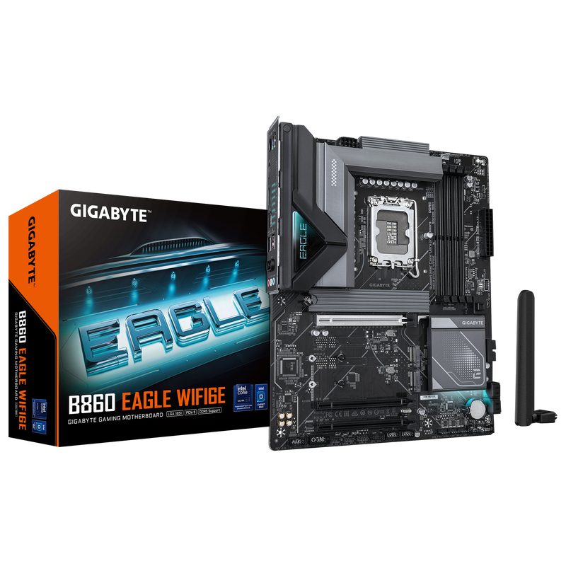 GIGABYTE B860 EAGLE WIFI6E DDR5,LGA 1851 ATX Motherboard