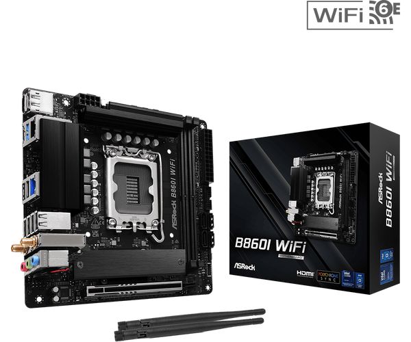 ASRock B860I WiFi DDR5,LGA 1851 Mini-ITX Motherboard