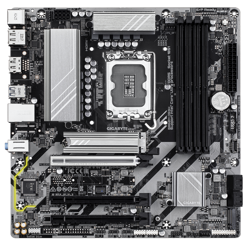 GIGABYTE B860M DS3H DDR5,LGA 1851 mATX Motherboard