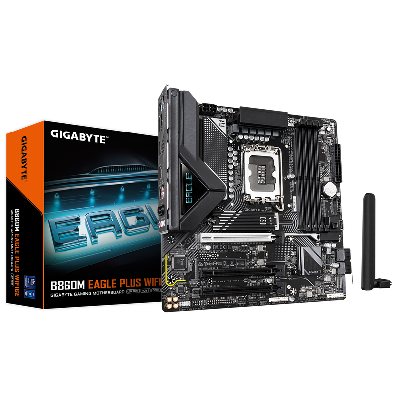 GIGABYTE B860M EAGLE PLUS WIFI6E DDR5,LGA 1851 mATX Motherboard