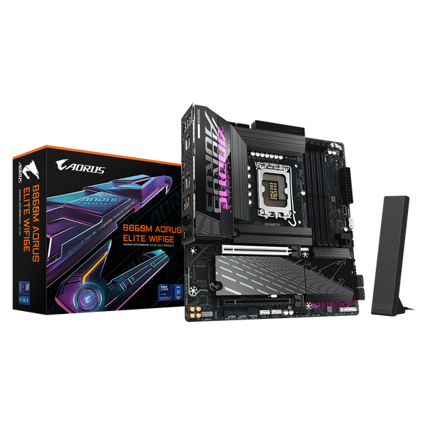 GIGABYTE B860M AORUS ELITE WIFI6E DDR5,LGA 1851 mATX Motherboard