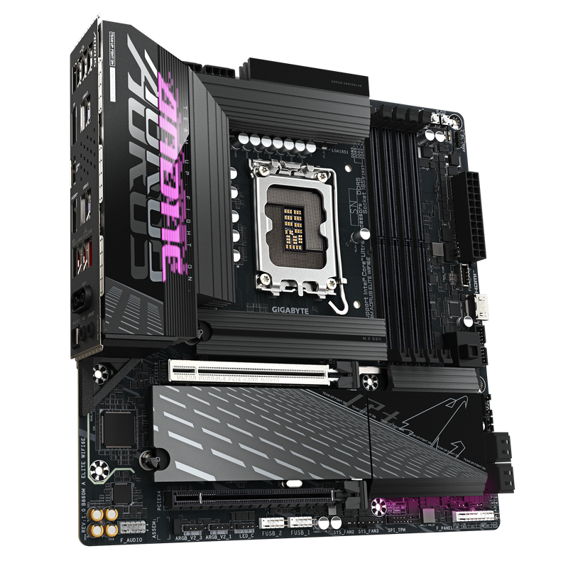 GIGABYTE B860M AORUS ELITE WIFI6E DDR5,LGA 1851 mATX Motherboard