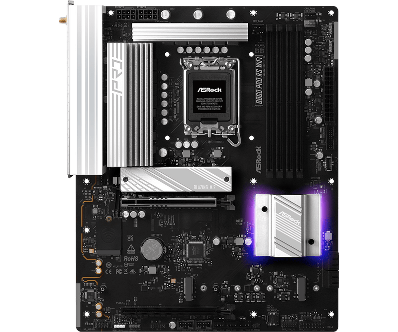 ASRock B860 Pro RS WiFi DDR5,LGA 1851 ATX Motherboard