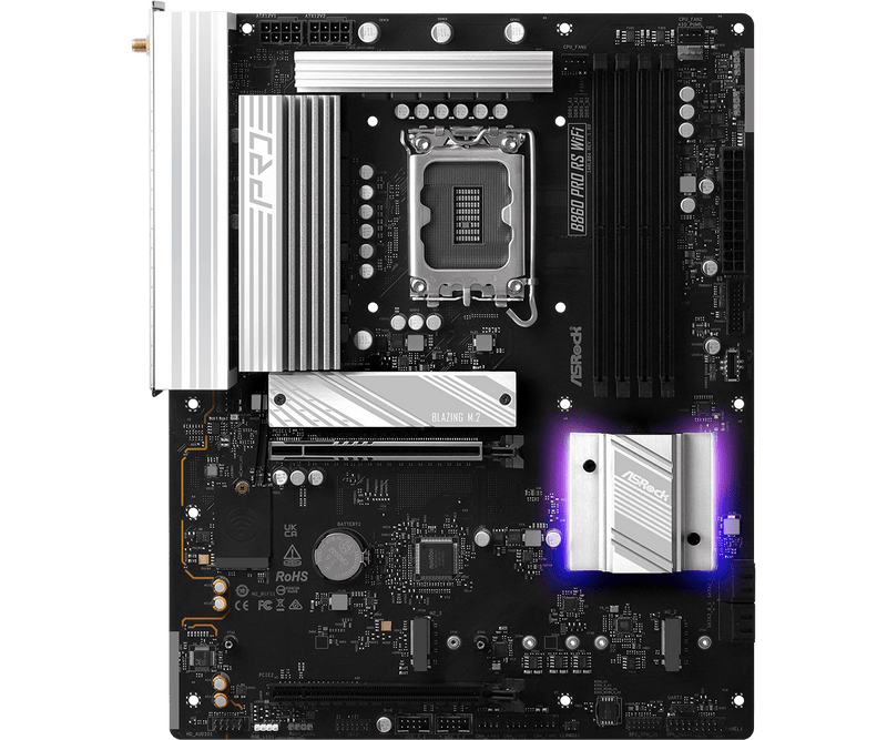 ASRock B860 Pro RS WiFi DDR5,LGA 1851 ATX Motherboard