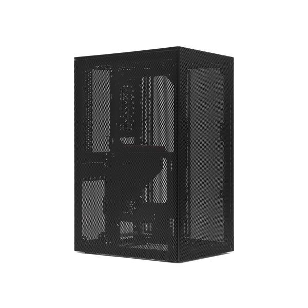 SSUPD Meshroom S V2 Charcoal Black Black Mini-ITX Case with PCIE 4.0 Riser Cable SU-C-MSRS-PI14-BK