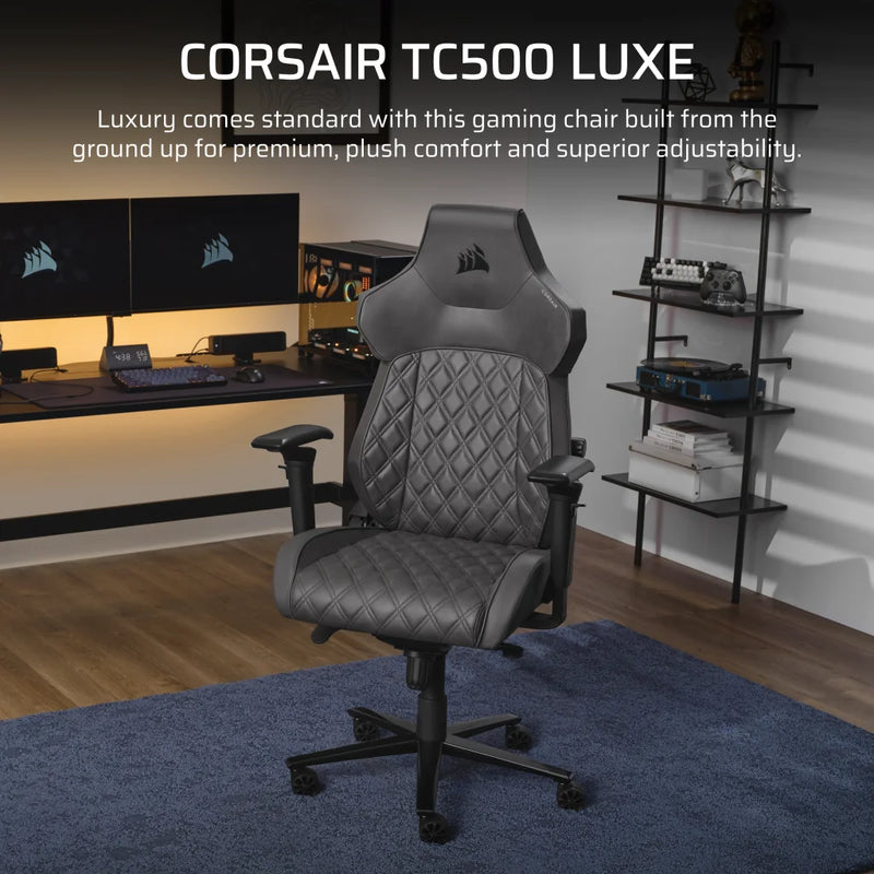 [最新產品] CORSAIR TC500 LUXE Gaming Chair – Premium Breathable Fabric-Color:Shadow (CF-9010066-WW) 包送貨及安裝