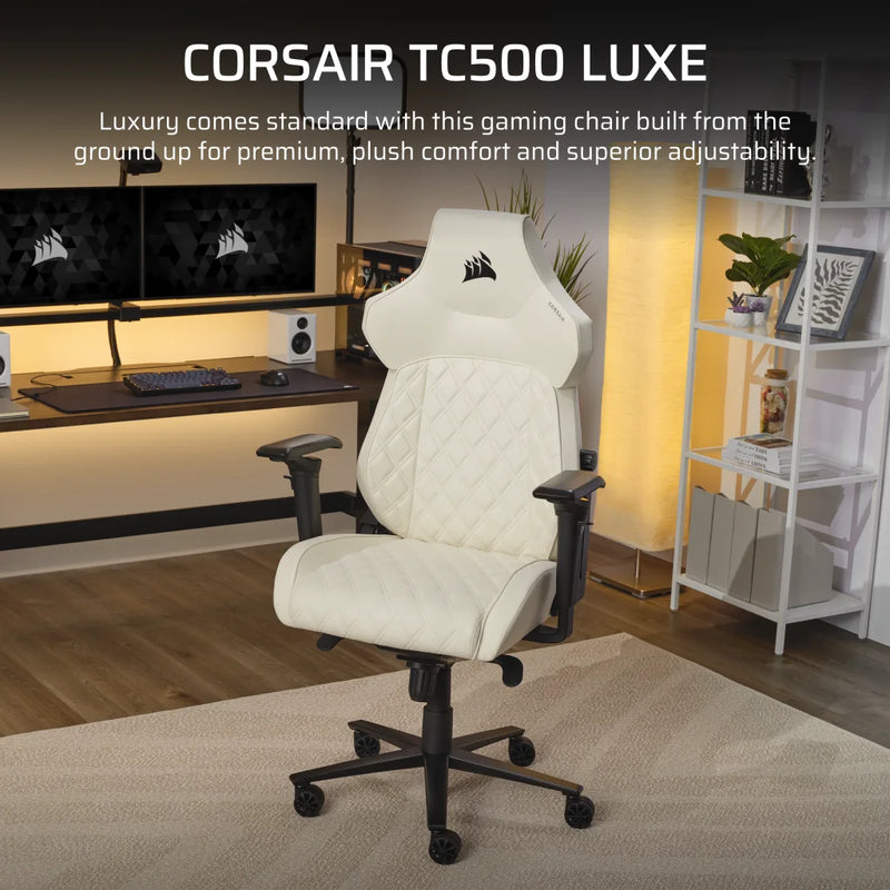 [最新產品] CORSAIR TC500 LUXE Gaming Chair – Premium Breathable Fabric-Color:Frost (CF-9010067-WW) 包送貨及安裝