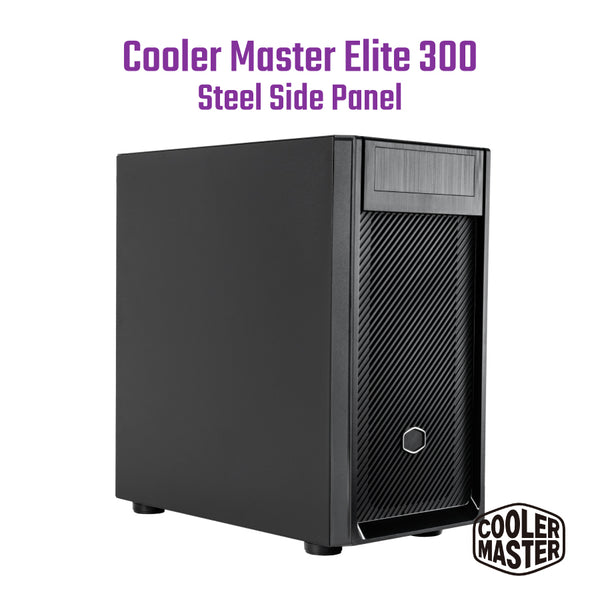 Cooler Master Elite 300 Steel Side Panel w/1x5.25″ ODD (E300-KN5N-S00)