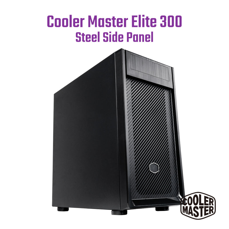 Cooler Master Elite 300 Steel Side Panel w/1x5.25″ ODD (E300-KN5N-S00)