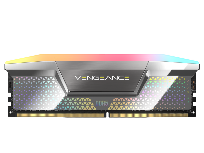 CORSAIR 48GB Kit (2x24GB) VENGEANCE RGB CUDIMM CMHC48GX5M2X8000C38 DDR5 8000MHz Memory