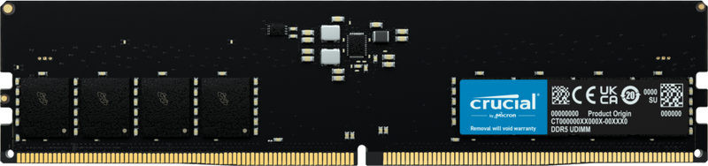 Crucial 16GB CT16G48C40U5 DDR5 4800MHz UDIMM Memory